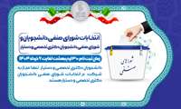 آغاز ثبت نام انتخابات شوراهای صنفی دانشجویی و دانشجویان دکتری تخصصی و دستیاران دانشگاه
